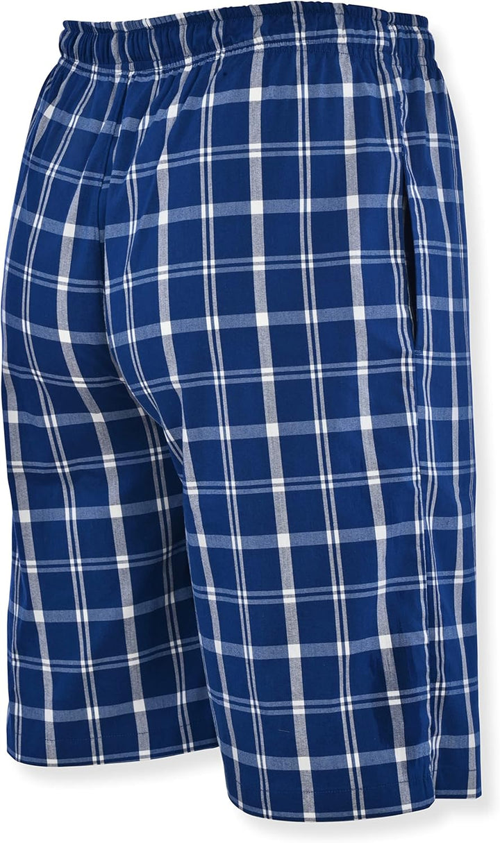 Hanes Herren Gewebte Shorts Leger S Marineblau/Rotes Gingham, S Marineblau/Rotes Gingham