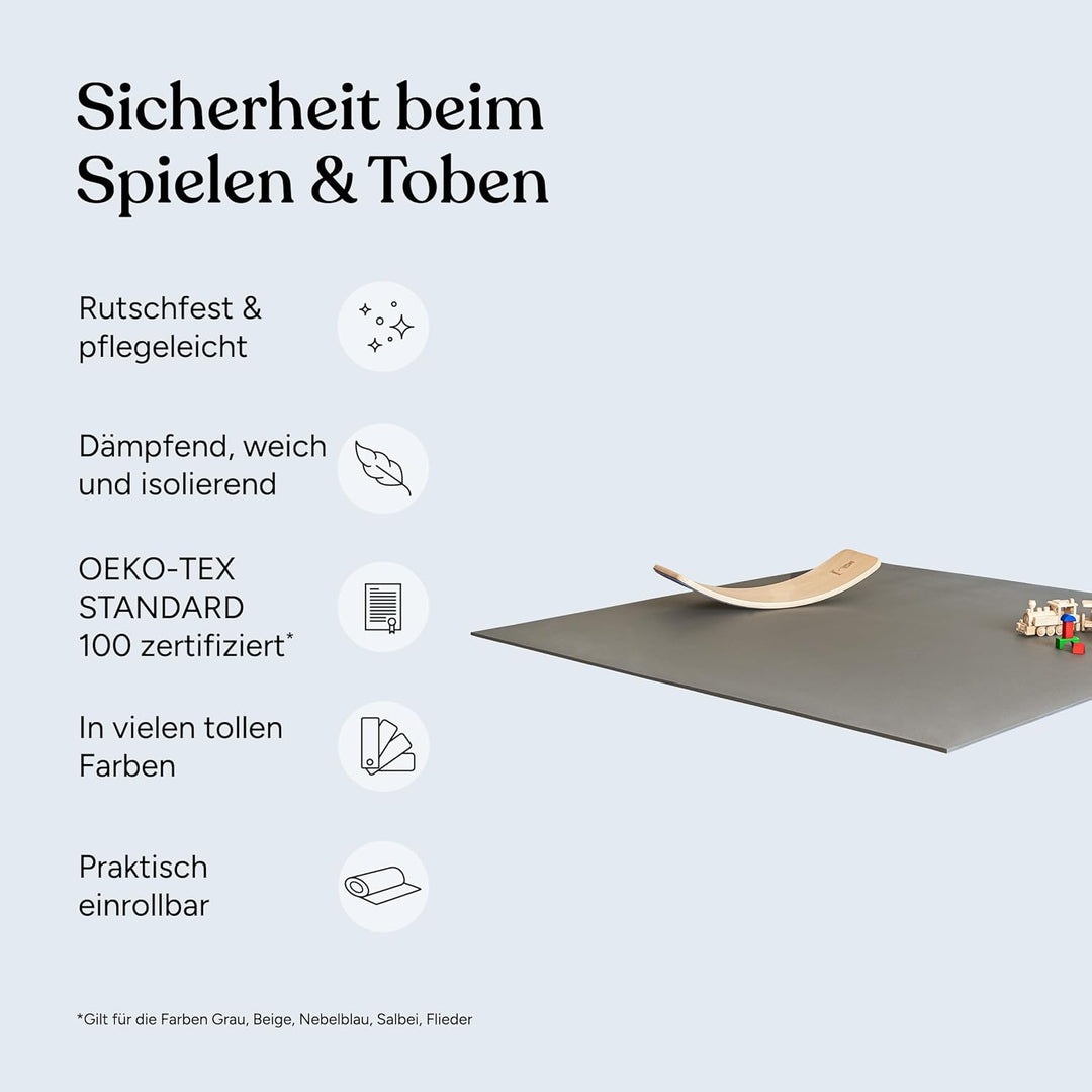 Ehrenkind® Krabbelmatte PRO | Extra dick und soft | Made in Germany | Spielmatte Baby |Oeko-Tex 100