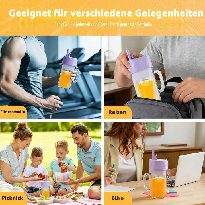 Mixer Smoothie Maker, Smoothie Mixer Klein, Mini Tragbarer Blender, Tragbarer Mixers USB, Smoothie-M
