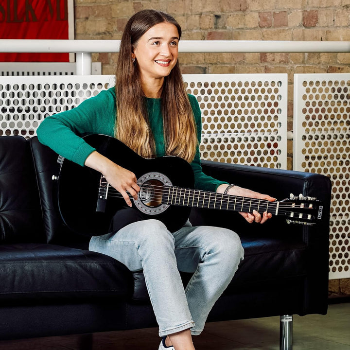 3rd Avenue 3/4 Flamencogitarren-Starterset in Kindergrösse mit Nylonsaiten – mit Tasche, Saiten – in