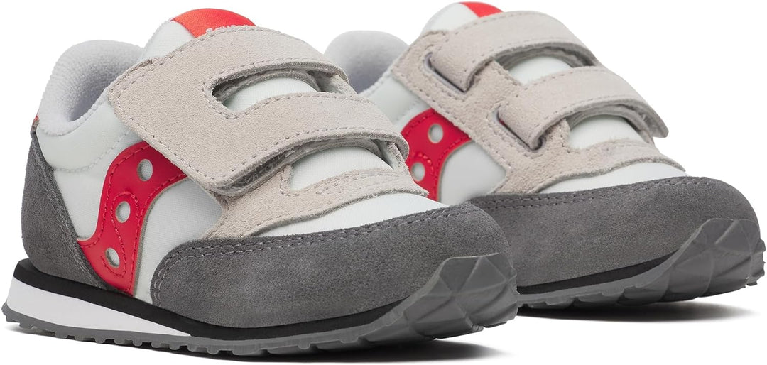 Saucony Jazz Original Vintage Herren Sportschuhe 46.5 EU Weiss Grau Rot, 46.5 EU Weiß Grau Rot