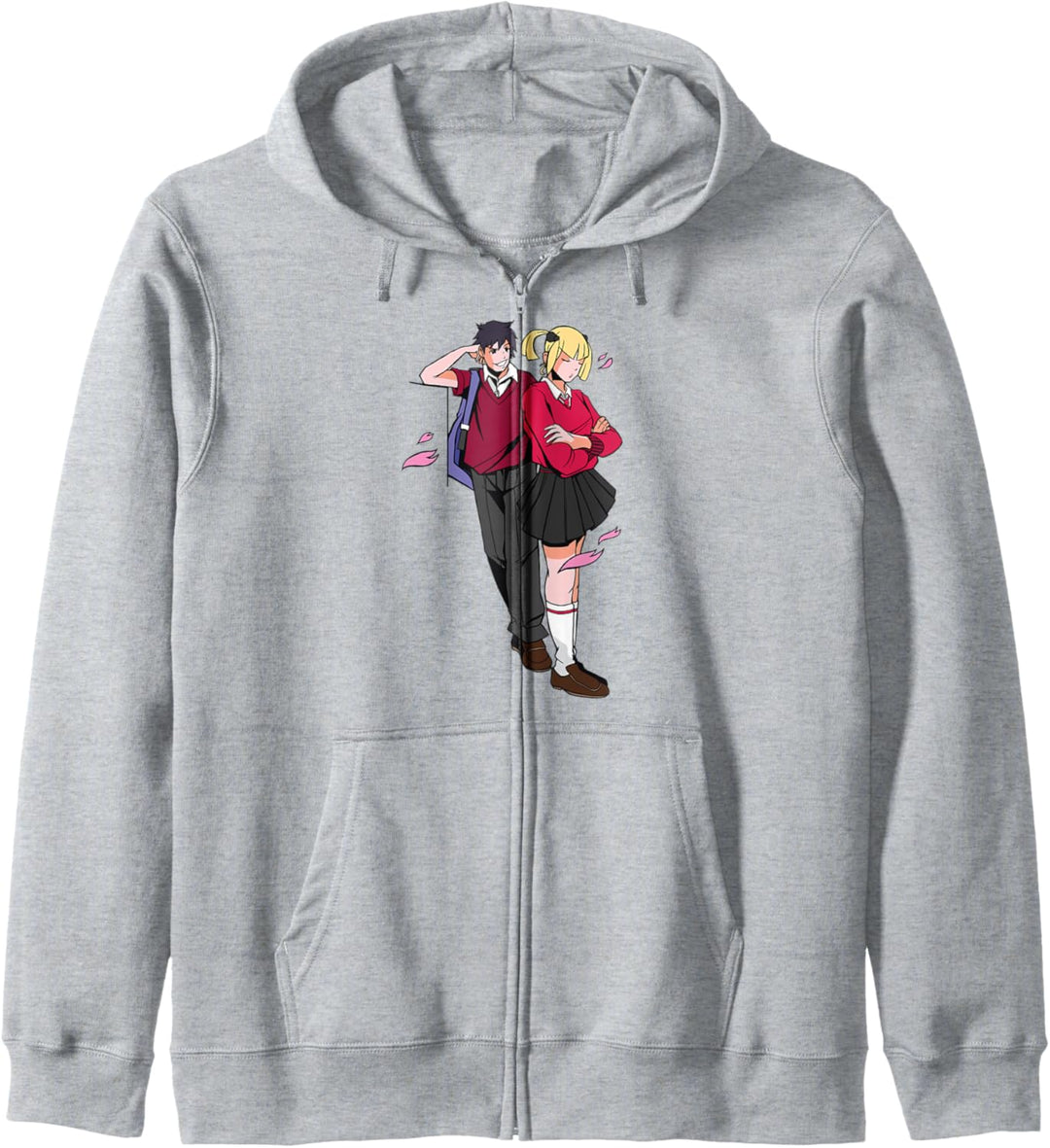 Anime-Paar Flirten Kapuzenjacke