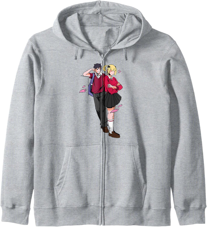 Anime-Paar Flirten Kapuzenjacke