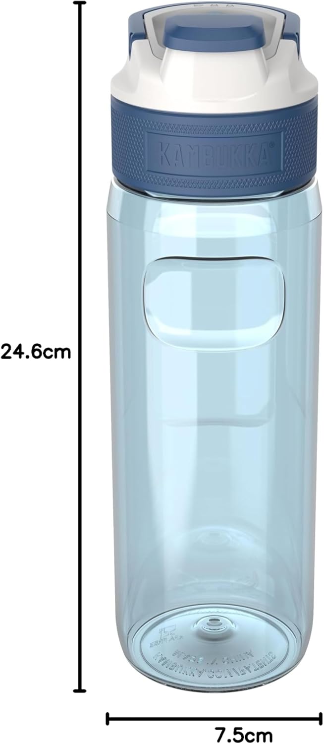 Kambukka Baby-Boys Trinkflasche-Modell Elton Crystal Blue-750 Ml-Wasserflasche x, Black, 750 Schwarz