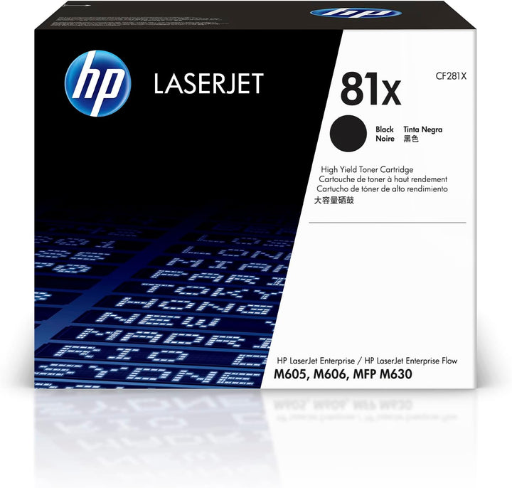 HP 81X (CF281X) Schwarz Original Toner mit hoher Reichweite für HP Laserjet Enterprise M605d, M606,