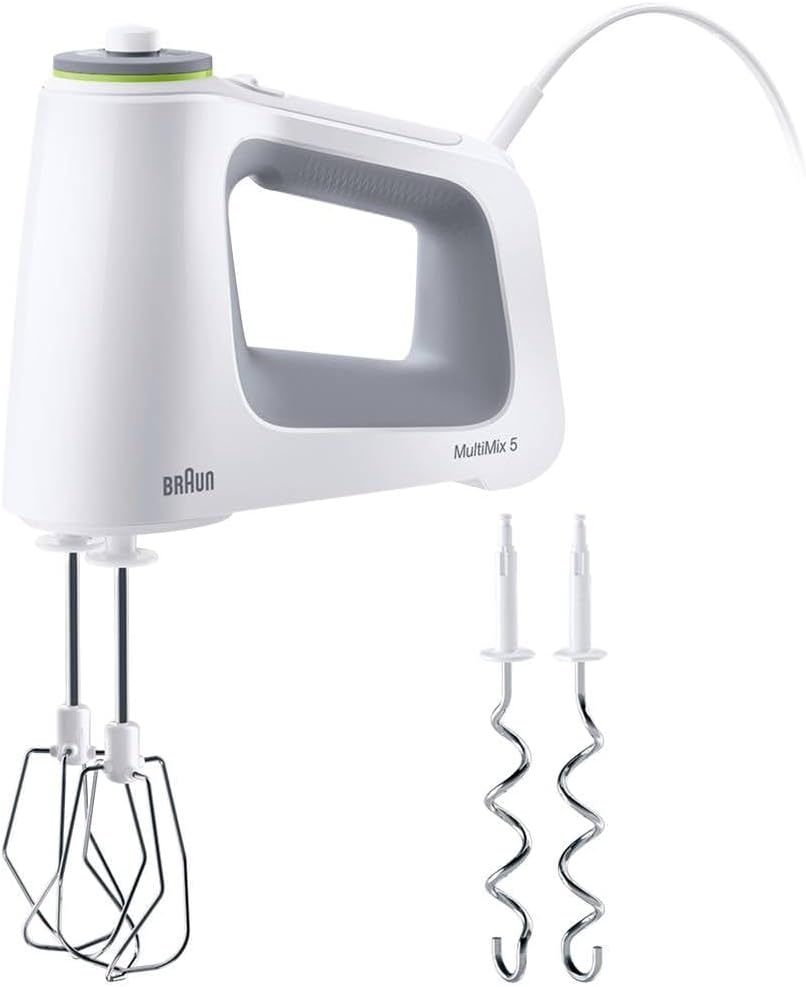 Braun MultiMix 5 HM 5000 Handmixer – Handrührgerät mit stufenloser Geschwindigkeitsregelung, inkl. S