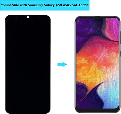 Vvsialeek Neu Ersatz OLCD Display Kompatibel Für Samsung Galaxy A50 A505F/DS A505F A505FD A505A LCD