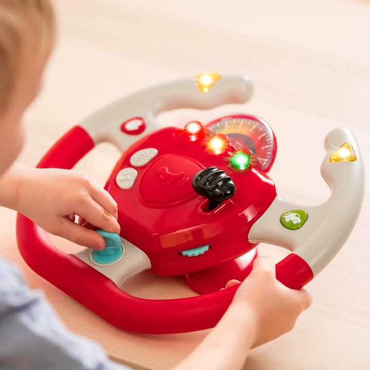 Battat – Geared To Steer – Interaktives Lenkrad – Tragbares Auto-Spielzeug – Kinderspiele & Lieder –