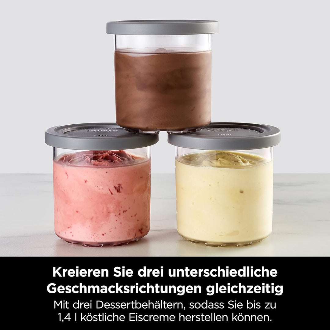 Ninja Creami Eismaschine [NC300EU] Eiscreme, Gelato, Milchshake, Sorbet, Smoothie-Bowls, 7 Programme