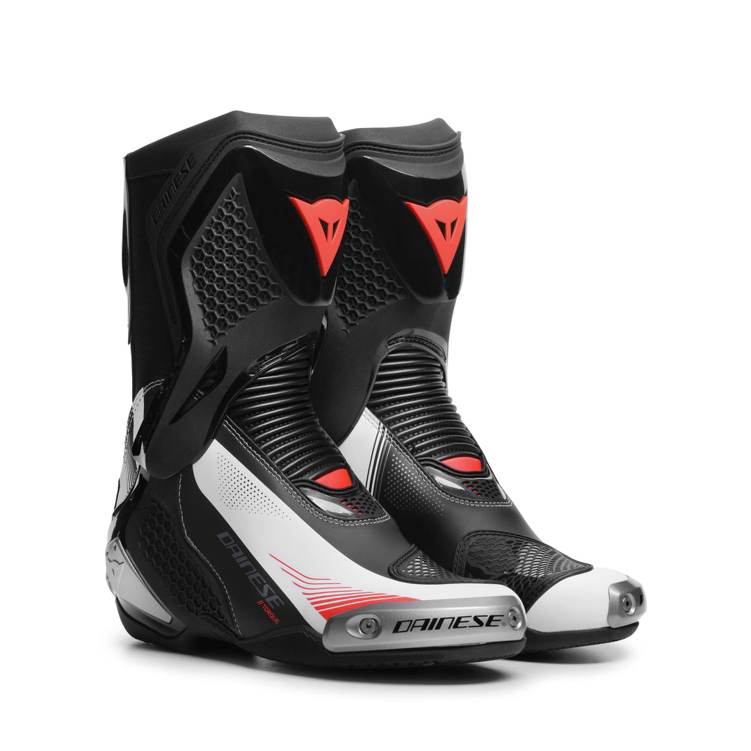 Dainese Torque 4 Damen Motorrad Stiefel 37 EU Schwarz Weiss Rot, 37 EU Schwarz Weiss Rot