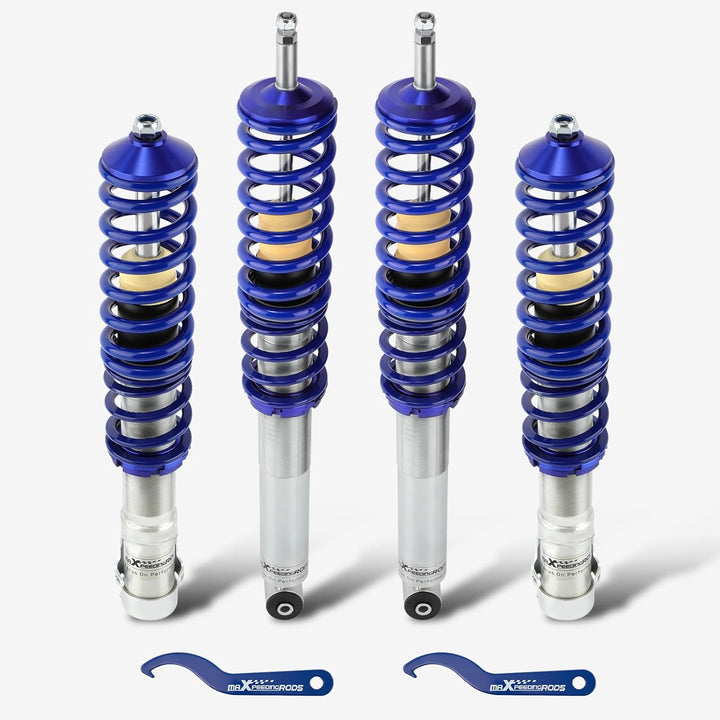 maXpeedingrods Gewindefahrwerk Für Volkswagen Golf MK2 1985-1992 (19E) Jetta II 1G 1984-1992-Blau