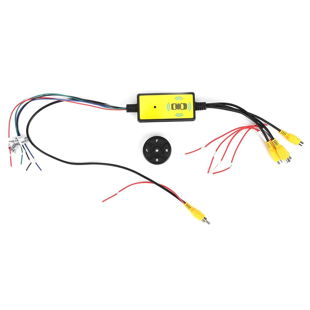 Bediffer Auto R¨¹ckfahrkamera Splitter Schalter, 4 Eing?nge 1 Auto Video Umschalter Videosystem Auto