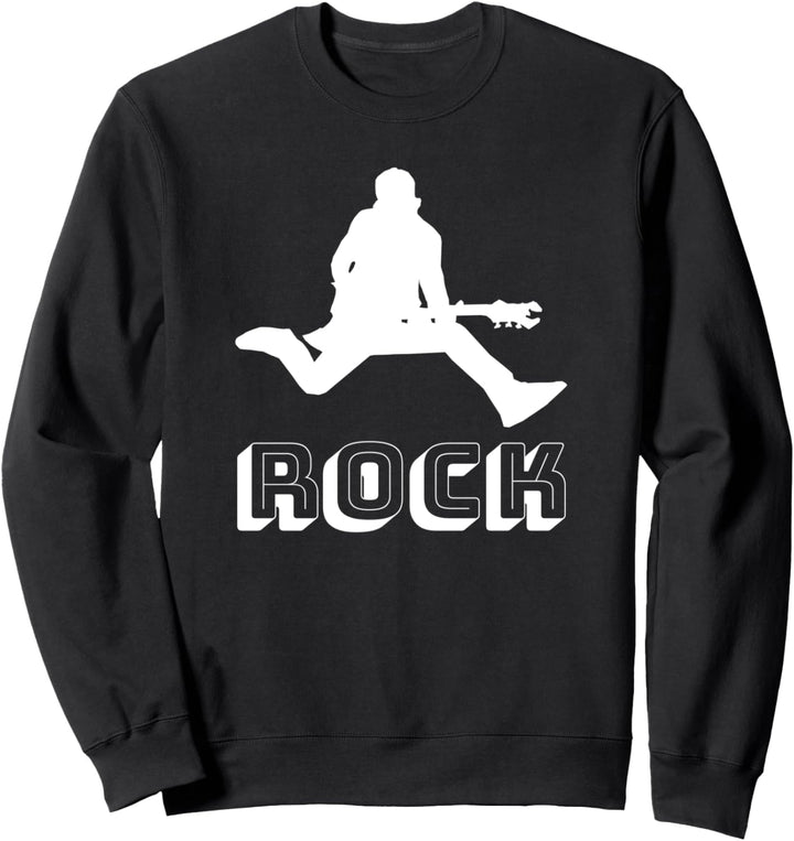 Rock Gitarre Musik Rockn Roll Sweatshirt