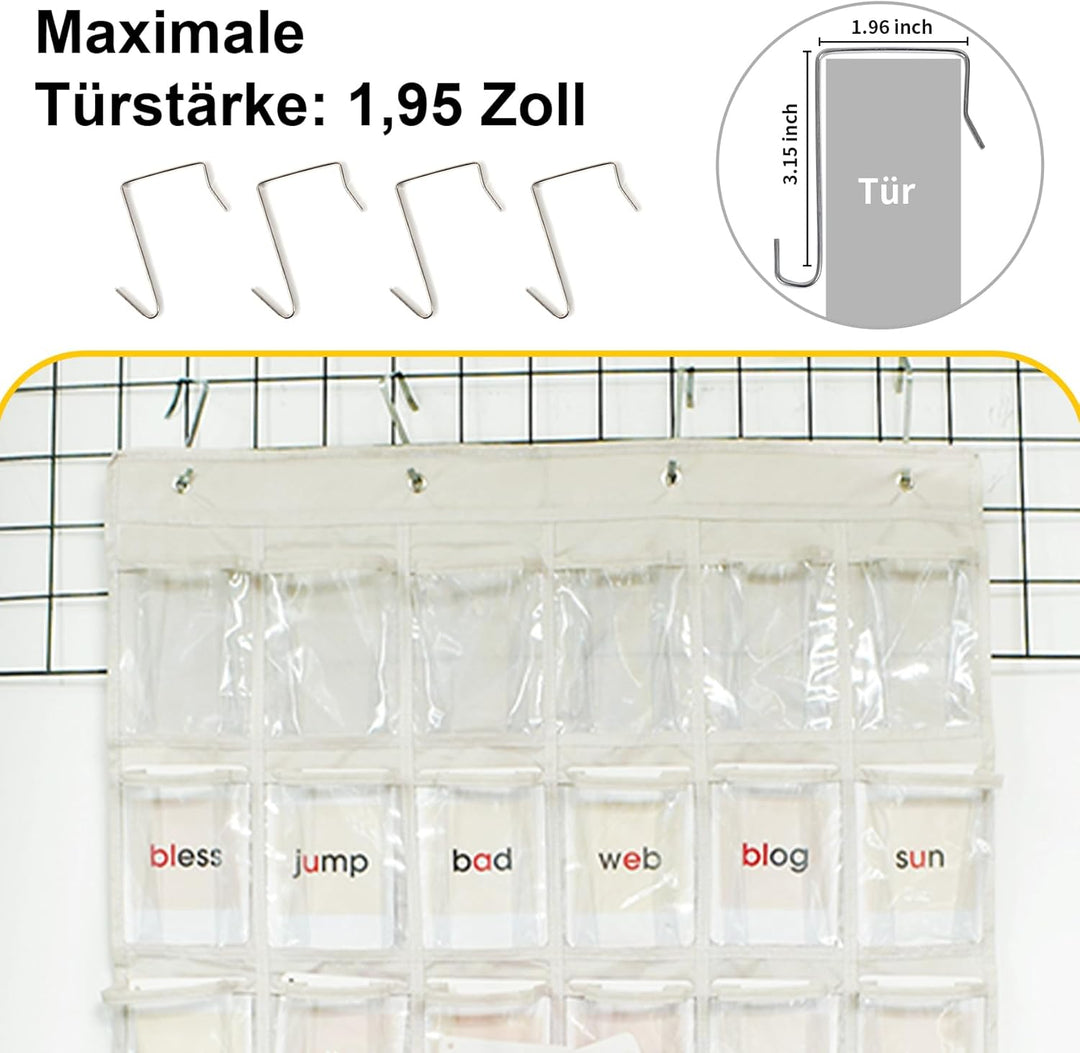36 Klare Taschen Aufbewahrungstasche Für Klassenzimmer, Handy Organizer Klassenzimmer, Handygarage S