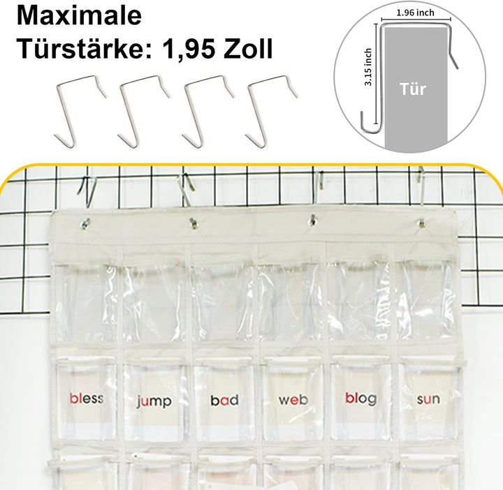 36 Klare Taschen Aufbewahrungstasche Für Klassenzimmer, Handy Organizer Klassenzimmer, Handygarage S