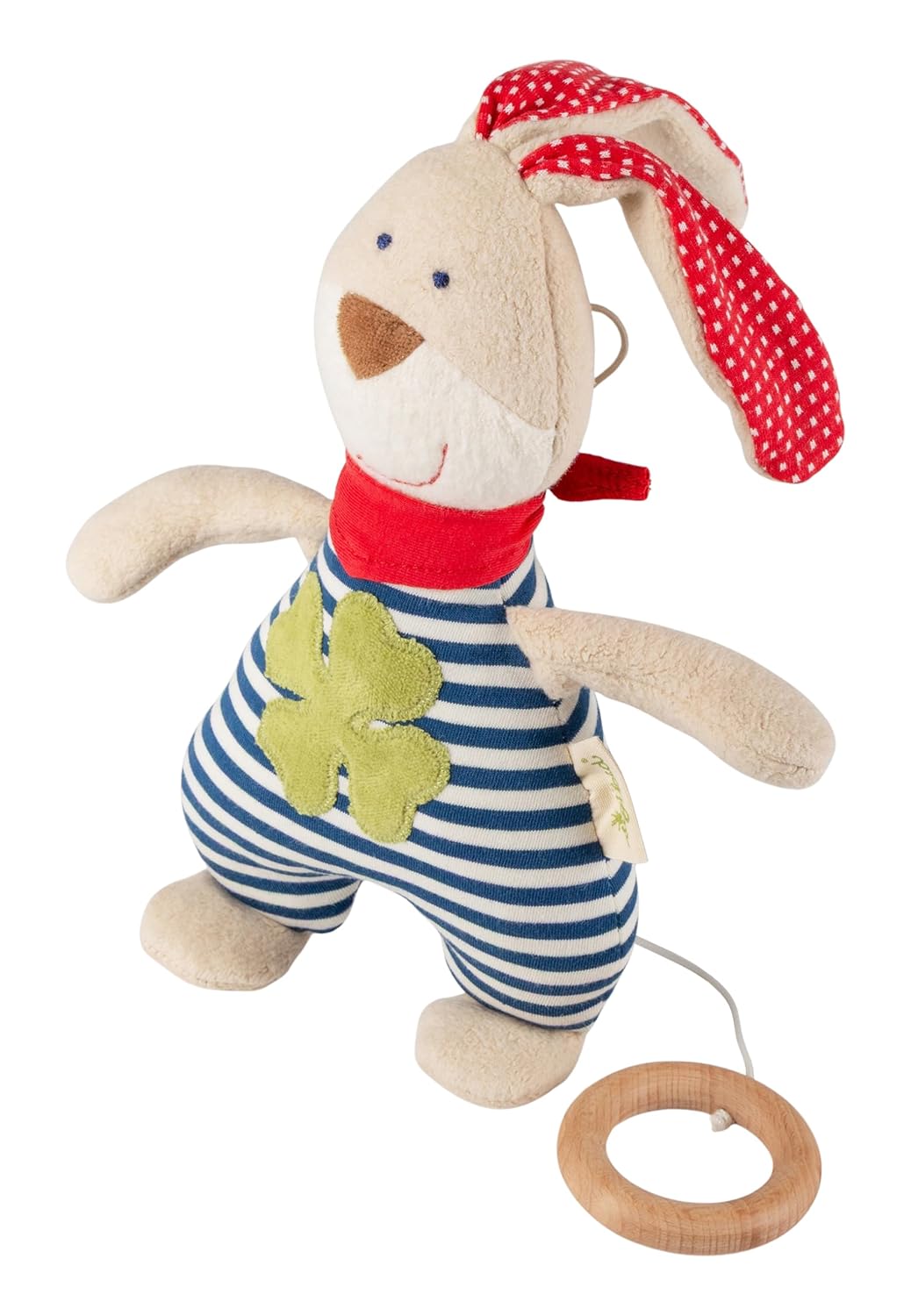 sigikid Spieluhr mit Wunsch Melodie Einschlafhilfe für Neugeborene Hase Stofftier Babyspielzeug Gesc