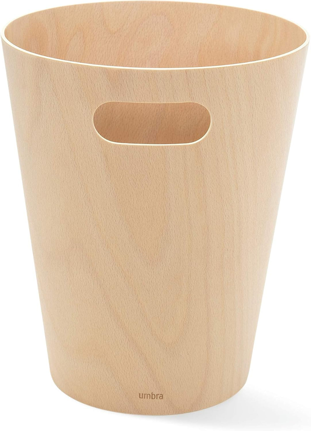 Umbra Woodrow Abfalleimer Holz, 7, 5l, Natur, Natur