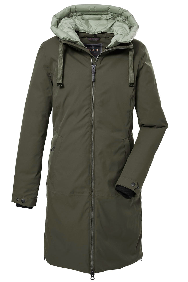G.I.G.A. DX Damen Gw 2 Wmn Prk Casual Funktionswendeparka mit Kapuze 46 dunkeloliv, 46 dunkeloliv