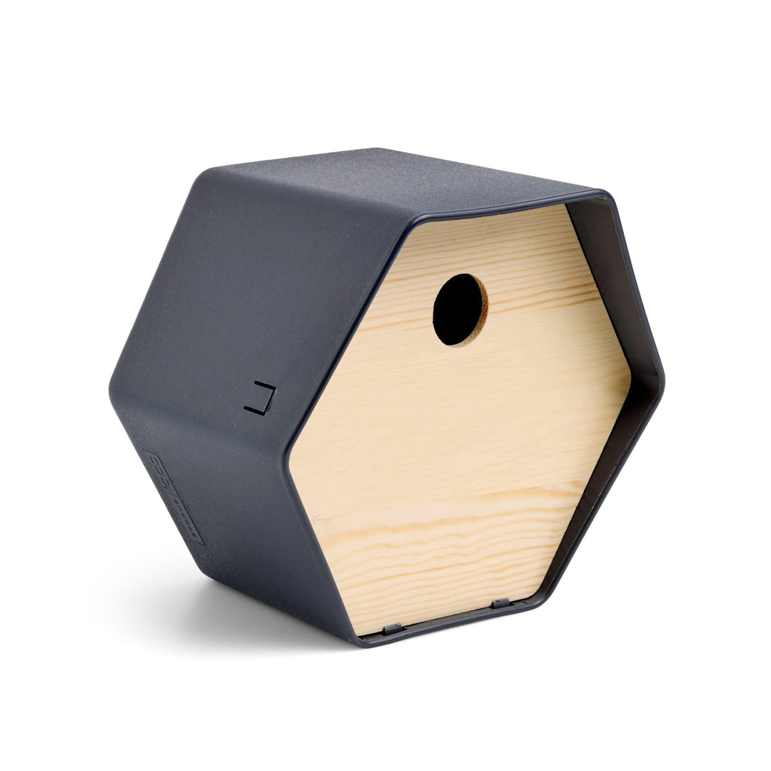 Capi Europe - Vogelhaus rund Hive - 19x23x20 - Anthrazit - CAPI Biodiversity Hive - AHBIA001 Anthraz