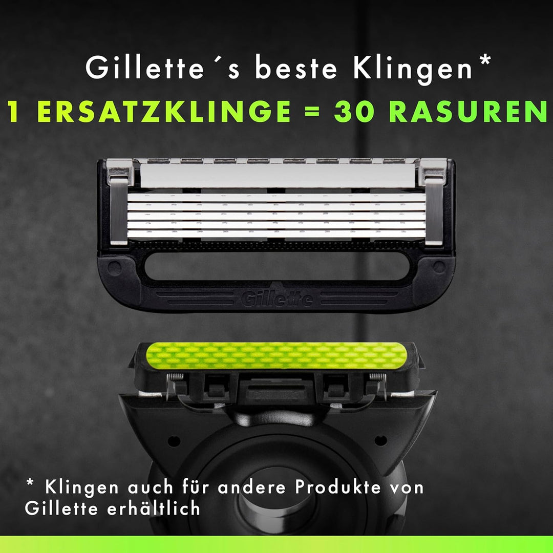 Gillette Labs Rasierer Herren mit Reinigungs-Element, Nassrasierer Herren, UEFA Champions League Spe