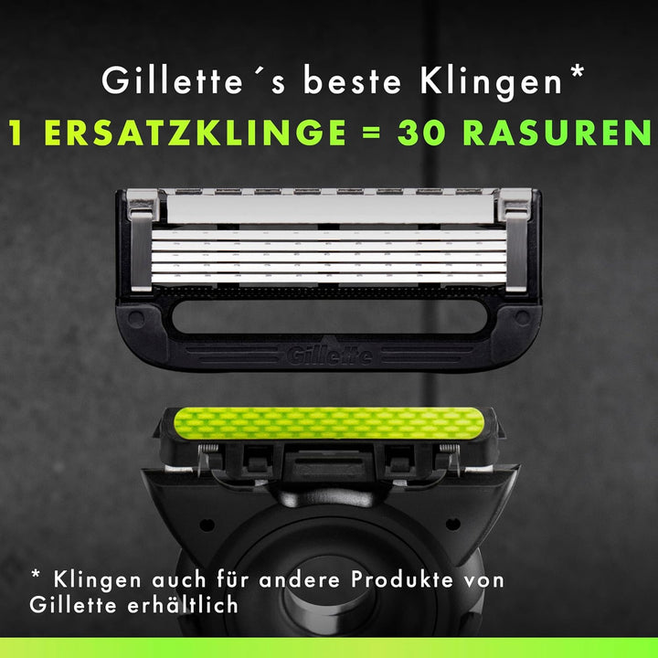 Gillette Labs Rasierer Herren mit Reinigungs-Element, Nassrasierer Herren, UEFA Champions League Spe