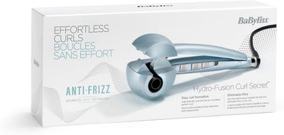 BaByliss Hydro Fusion Curl Secret, Automatischer Lockenstab mit 3 Lockeneinstellungen, Anti-Frizz Te