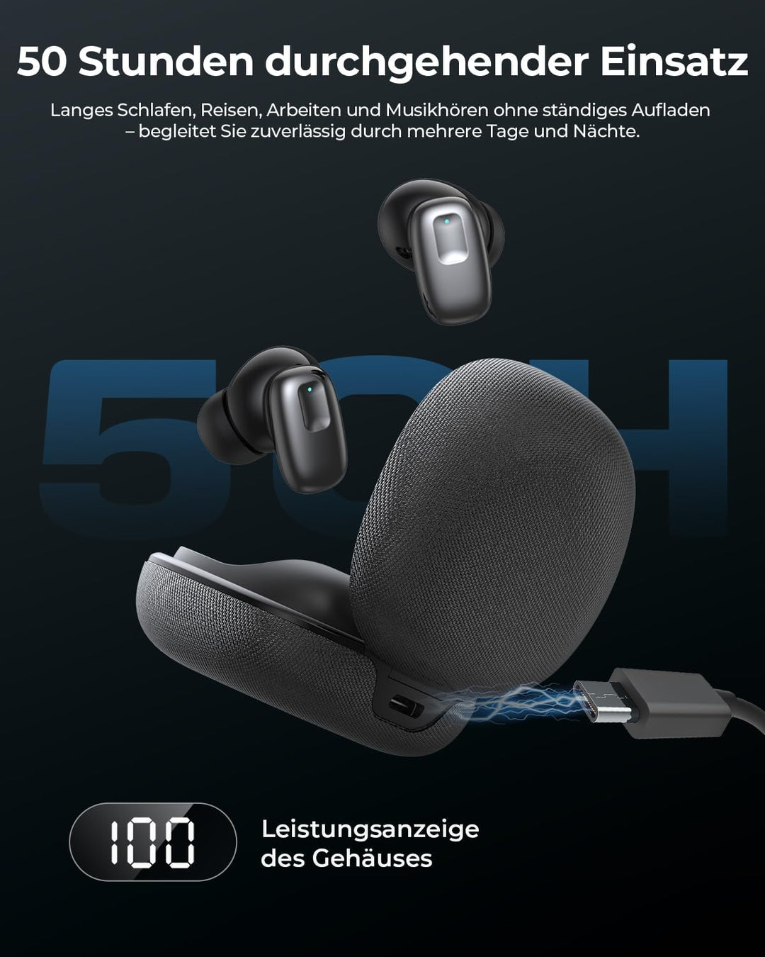 [2026 Neu] KI Übersetzungskopfhörer mit Bluetooth 6.0, 164 Sprachen Echtzeit Übersetzer Ohrhörer mit