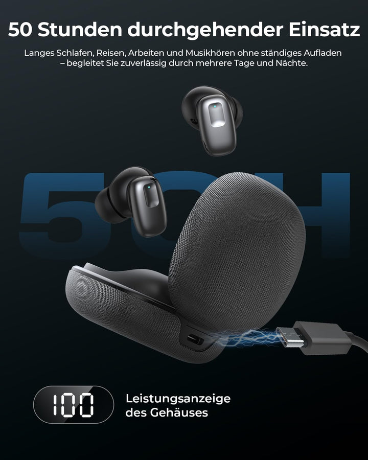 [2026 Neu] KI Übersetzungskopfhörer mit Bluetooth 6.0, 164 Sprachen Echtzeit Übersetzer Ohrhörer mit