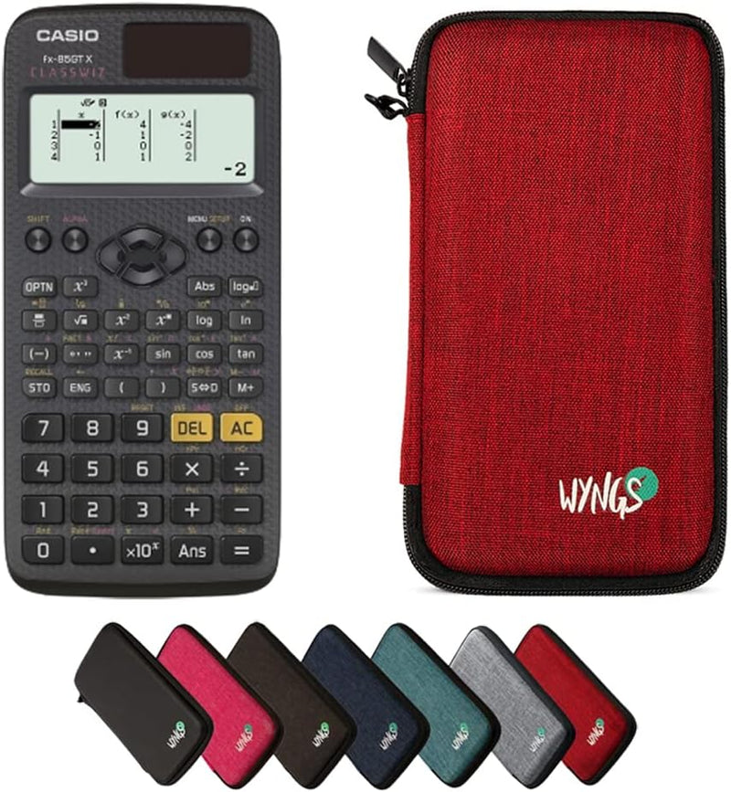 CALCUSO Sparpaket: Casio FX-85GT X Technisch-Wissenschaftlicher Taschenrechner + WYNGS Schutztasche