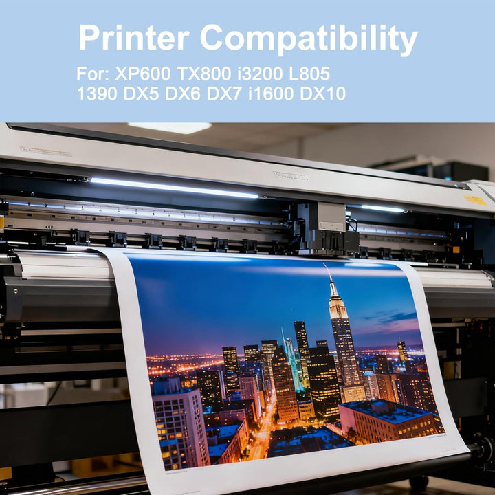 UV Hard Tinte, UV Hard Ink für Harte Untergründe 500-ml Kompatibel mit XP600 TX800 i3200 i1600 L805