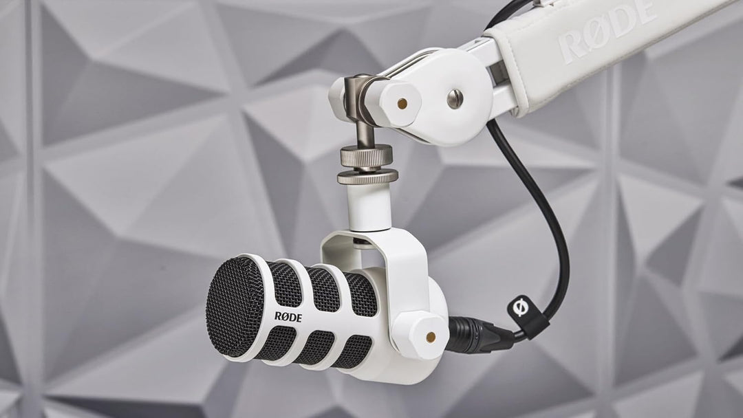 Rode PSA1+ Mikrofonarm Gelenkarm Weiss + keepdrum XLR-Kabel