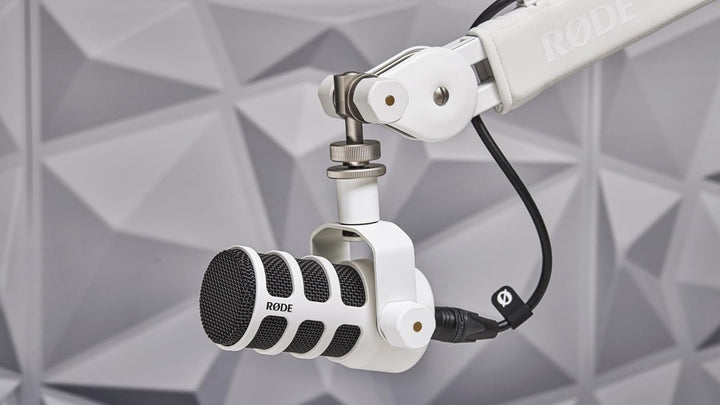 Rode PSA1+ Mikrofonarm Gelenkarm Weiss + keepdrum XLR-Kabel