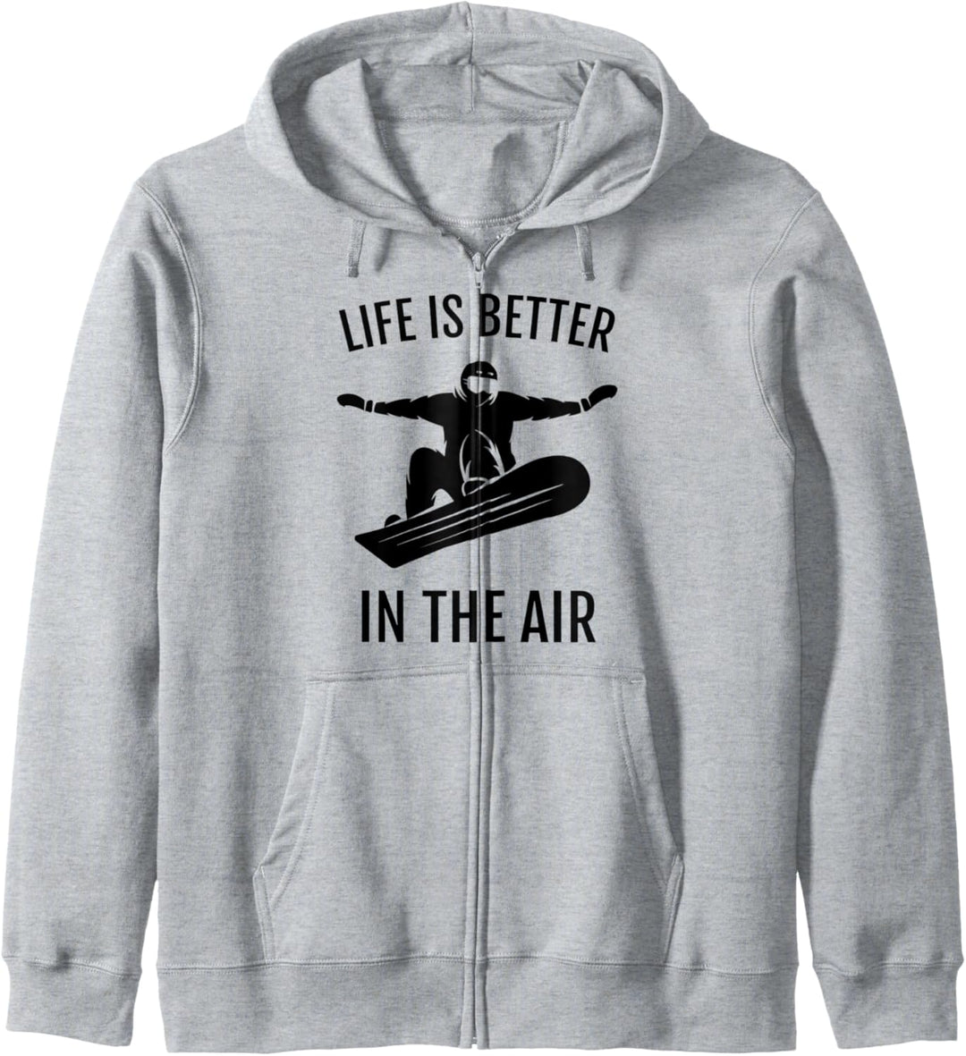 Snowboarding-Geschenk Das Leben ist besser in der Luft Kapuzenjacke