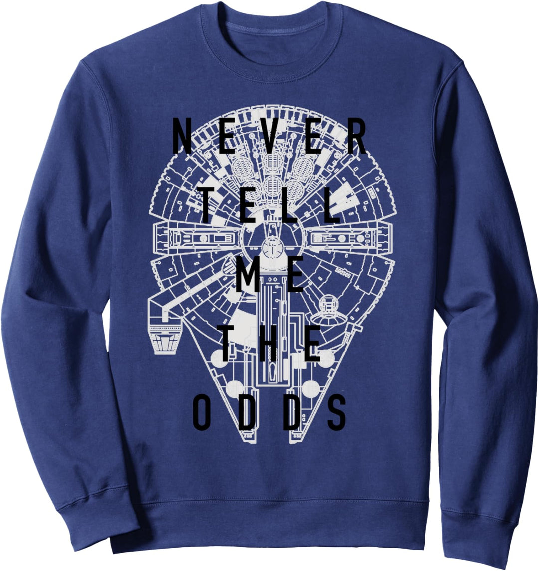 Star Wars Millennium Falcon Never Tell Me The Odds C1 Sweatshirt