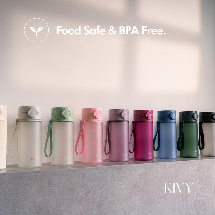 KIVY Trinkflasche 650ml [BPA FREI] Auslaufsicher &amp; Spülmaschinenfest - Wasserflasche für Kinder &amp; Er