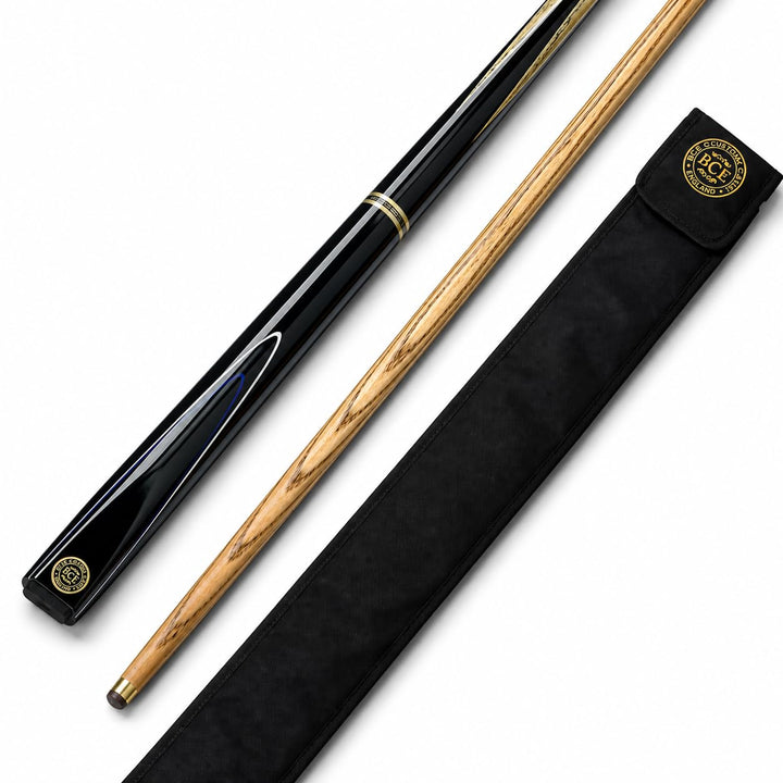 BCE 2 Piece Ash Snooker/Pool Cue - 145cm with 9.5mm Tip