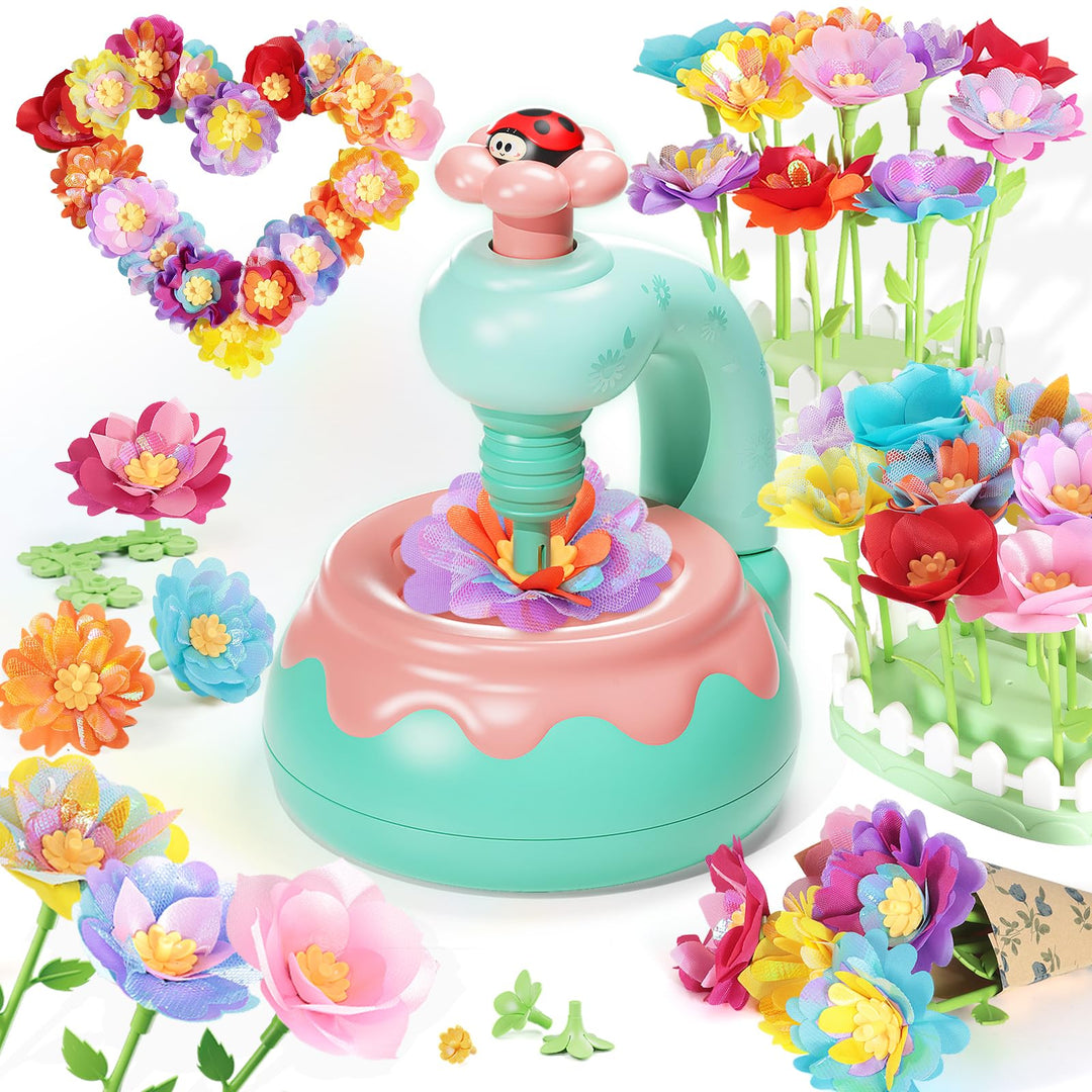 Blumenstrauss-Bastelset, DIY Blumen Bastelset Kinder, Kunsthandwerk-Lernspielzeugset für Mädchen im