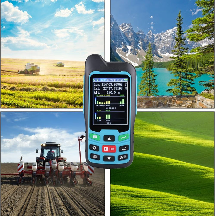 BEVA Handheld GPS GLONASS Beidou (Land Bereich Trail Messgerät, Display Messwerte, Figur Track und a