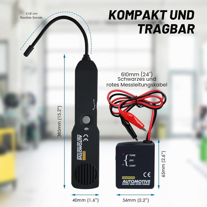 Reparatur-Diagnosewerkzeug. Kabel-Schaltkreis-Draht-Verfolger zur Prüfung und lokalisierung von Kurz