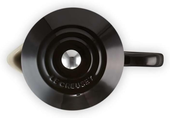 Le Creuset Kaffeebereiter aus Steinzeug, 1 L, Schwarz, 91028200140000 Schwarz Glänzend, Schwarz Glän