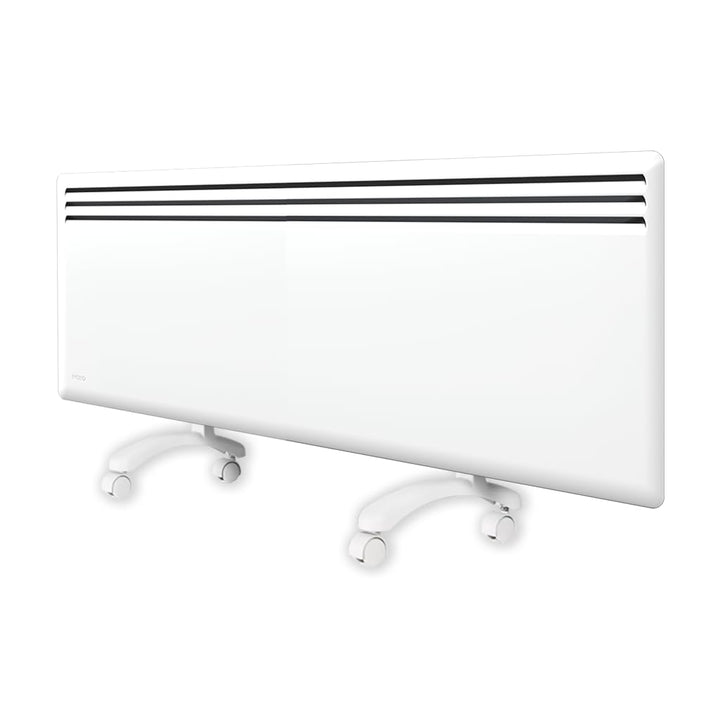 Elektrische Konvektorheizung Nobø NFK4N 2000W inkl. Rollen und Wandmontage, Weiss, Smart-Thermostat