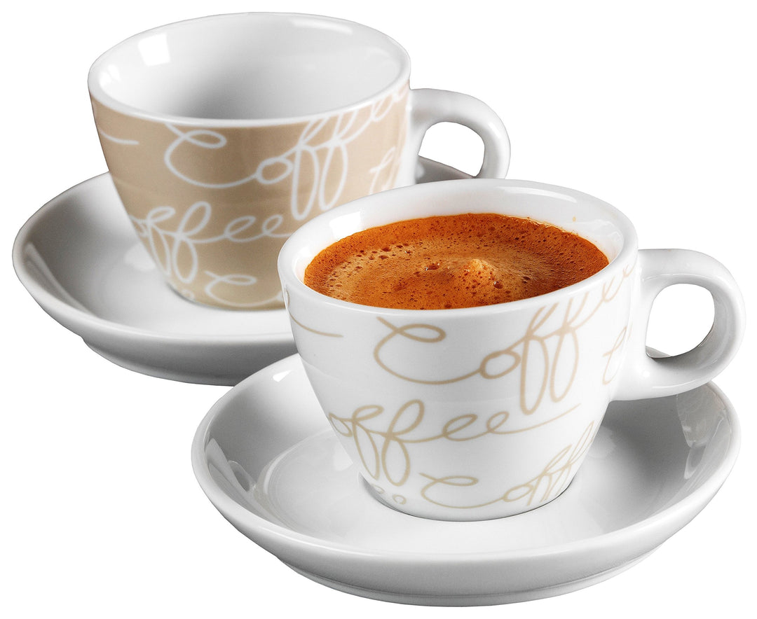 Ritzenhoff & Breker Espresso-Set Cornello, Creme, 80ml, 2 Stück (1er Pack) Creme Espresso, Creme Esp