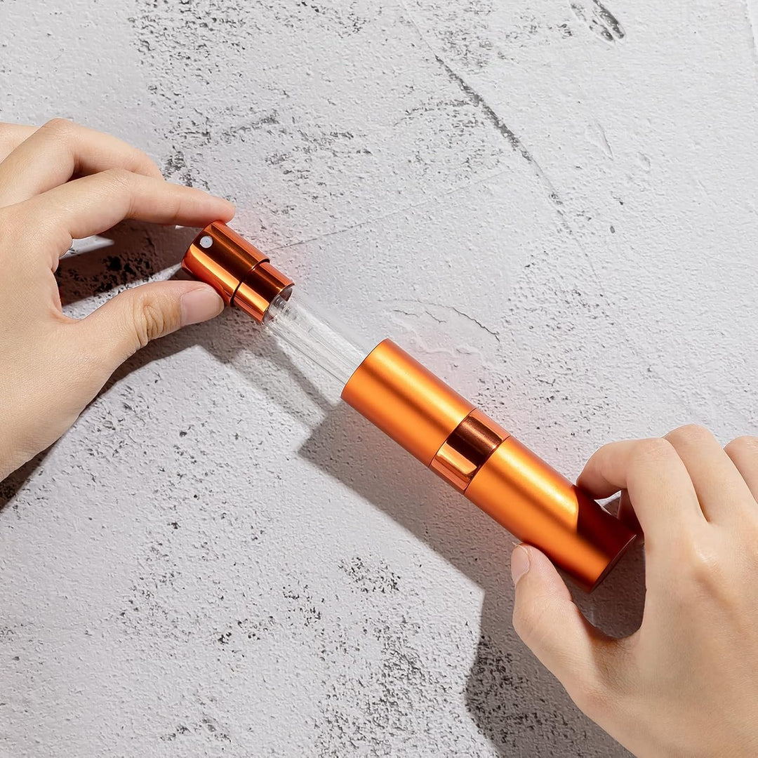 Toureal 8ml Aluminium Parfüm Zerstäuber Nachfüllbar Leer, Reise Parfümzerstäuber, Reisezerstäuber Fl