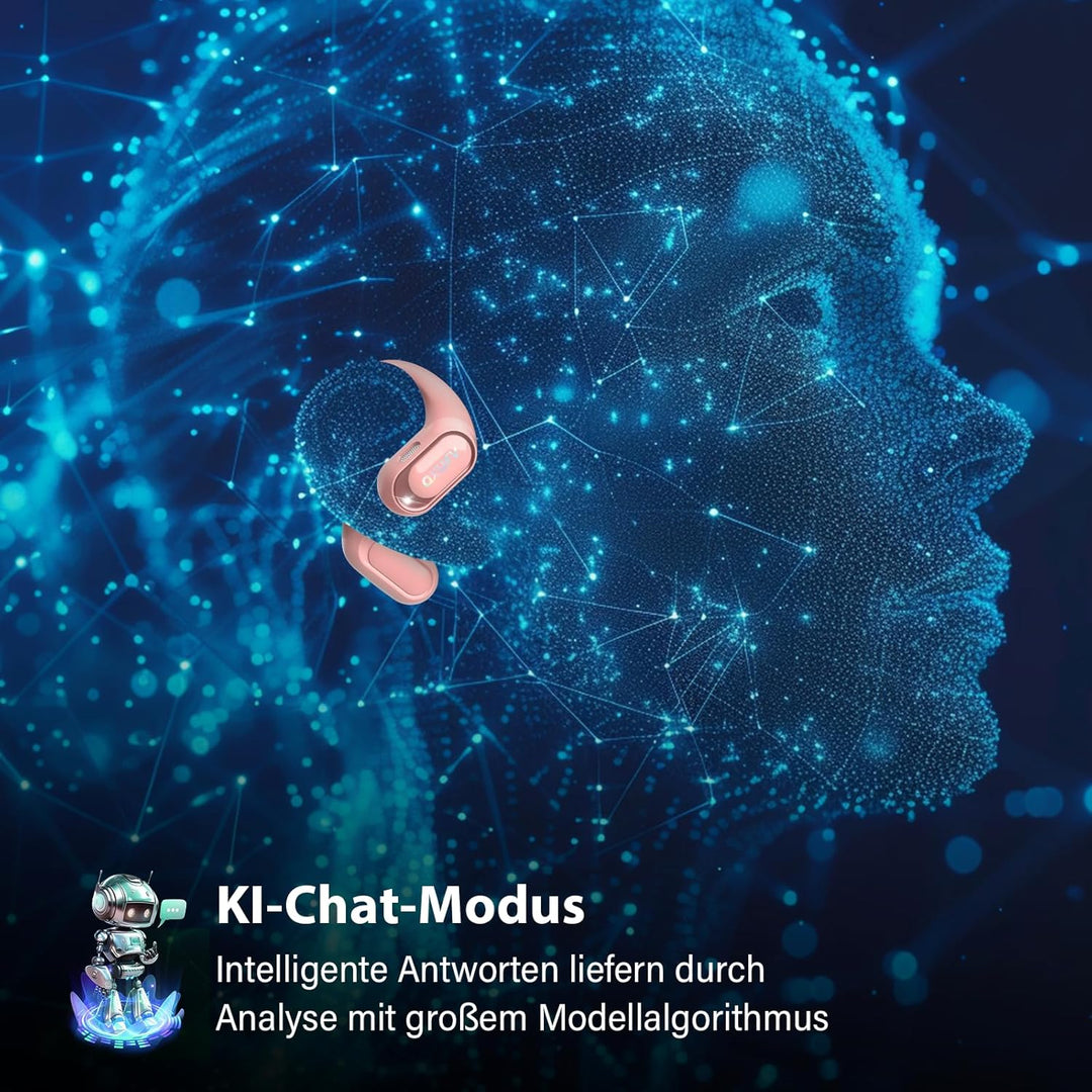 KI Übersetzer Kopfhörer 4-in-1, Echtzeit Sprachübersetzer kopfhörer, 164 Sprachen & 7 Modi, Übersetz