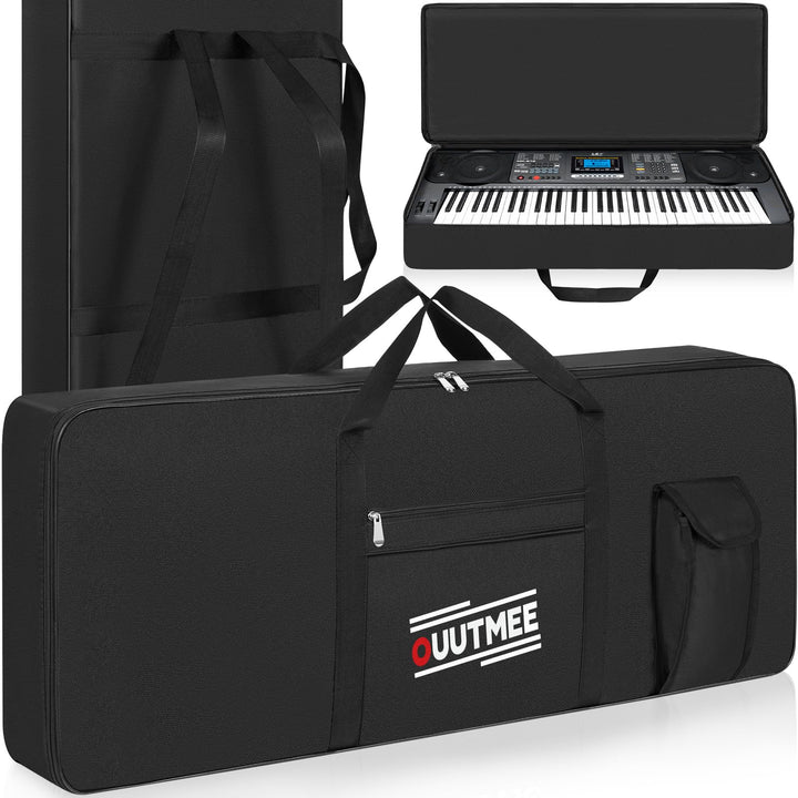 61 Keyboard Tasche Zwei Möglichkeiten Zum Tragen,103 x 40 x 13 cm Keyboard Piano Tasche,600D Waterpr