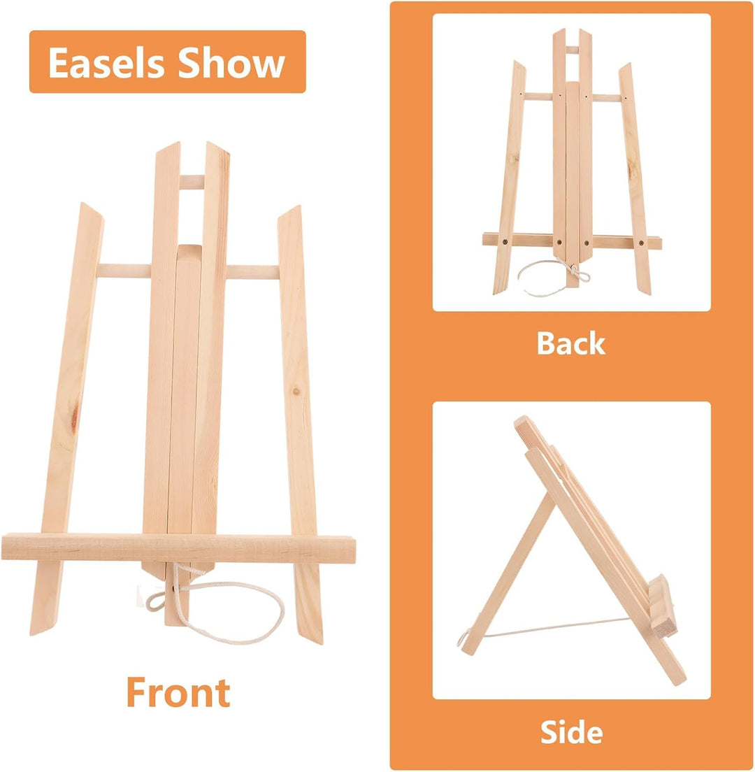 ASelected 6 Stück Staffelei Holz Klein 30cm Tischstaffelei Staffelei Dreifuss Holzstaffelei Klein Ti