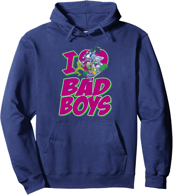Justice League I Heart Bad Boys Pullover Hoodie