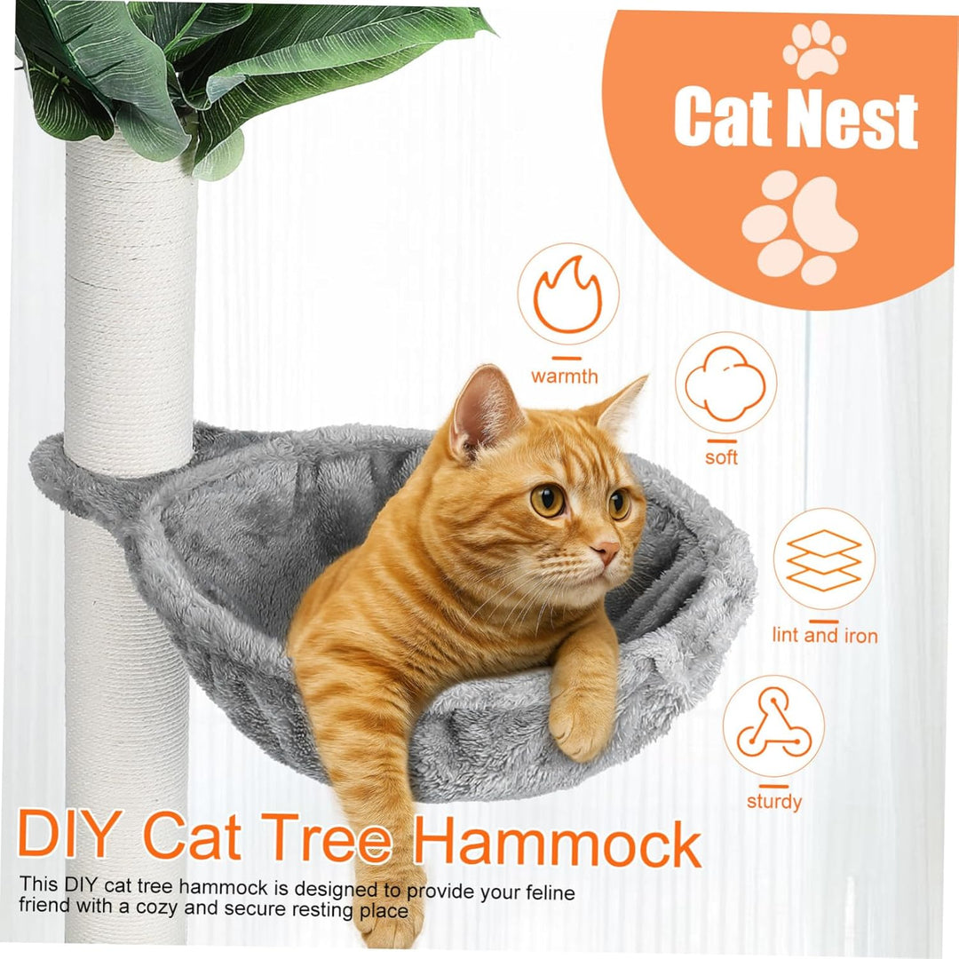 Angoily Katzenhängematte für Kratzbaum Langlebiges DIY Katzenbett Platzsparender Gemütlicher Katzenk