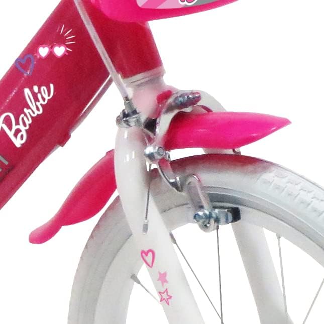 Barbie Babys (Mädchen) 22182 Fahrrad, Rosa/Weiss, 16"