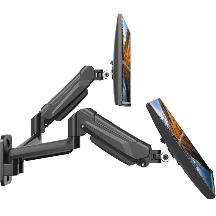 BONTEC Dual Monitor Wandhalterung für 13-32 Zoll Bildschirme, Höhenverstellbar, Schwenkbar &amp; Neigbar